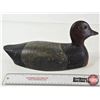 Image 6 : Wooden Duck Decoy (Consignor Tag: Red Head Drake : Hollow Working Decoy : Glass Eyes : 1940s)