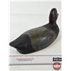 Image 7 : Wooden Duck Decoy (Consignor Tag: Red Head Drake : Hollow Working Decoy : Glass Eyes : 1940s)