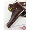 Image 2 : Brown Leather Holster : c/w Belt & Shoulder Strap