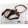 Image 3 : Brown Leather Holster : c/w Belt & Shoulder Strap