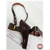 Image 5 : Brown Leather Holster : c/w Belt & Shoulder Strap