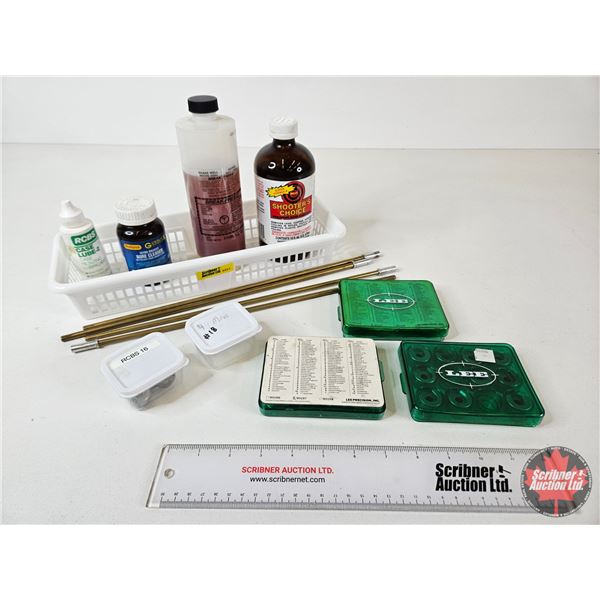 Assorted Shell Holders : c/w Gun Cleaning Supplies & Rods