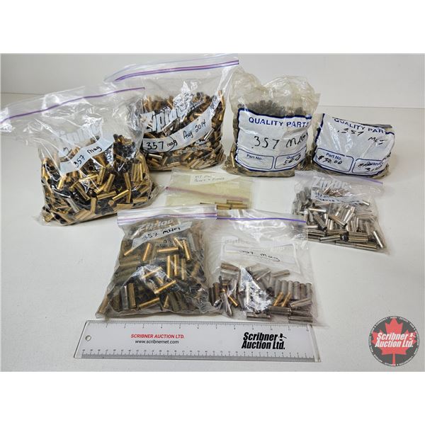 BRASS : .357 Magnum : (8) Bags of Empty Cases