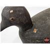 Image 10 : Wooden Duck Decoy (Consignor Tag: Teal Working Decoy : Glass Eyes : 1940s)