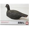 Image 8 : Wooden Duck Decoy (Consignor Tag: Teal Working Decoy : Glass Eyes : 1940s)