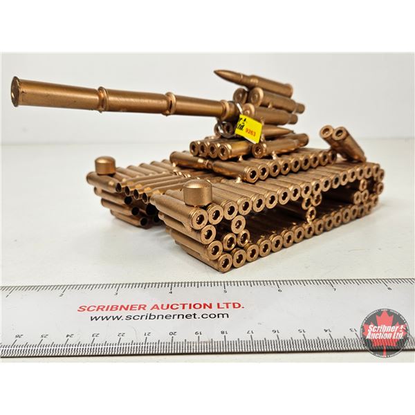 Custom Made Tank Sculpture : Cartridge Case Art