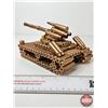 Image 9 : Custom Made Tank Sculpture : Cartridge Case Art