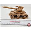 Image 10 : Custom Made Tank Sculpture : Cartridge Case Art