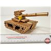 Image 5 : Custom Made Tank Sculpture : Cartridge Case Art