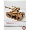 Image 9 : Custom Made Tank Sculpture : Cartridge Case Art
