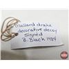 Image 13 : Wooden Duck Decoy (Consignor Tag: Mallard Drake Decorative Decoy : Signed B. Black : 1984)