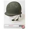 Image 1 : M1 Military Helmet : c/w Liner & Chinstrap
