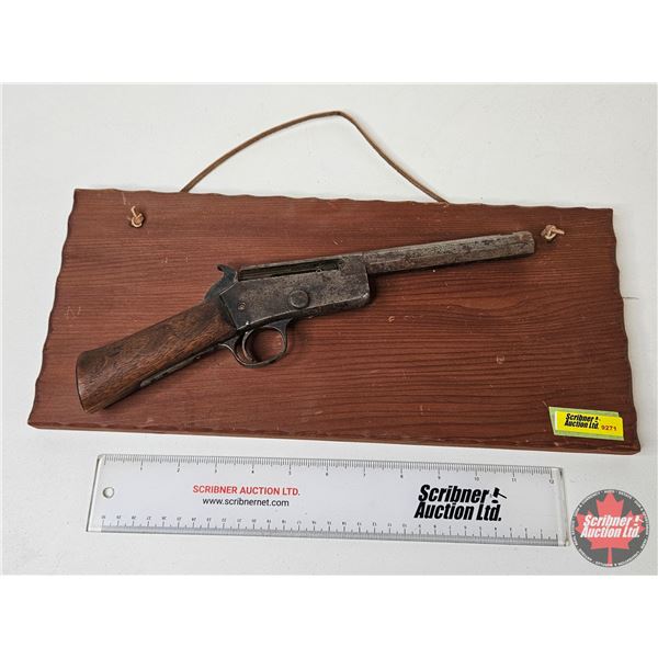 Marlin No. 20-A Rifle Parts Wall Display : Mounted on Wood Plaque