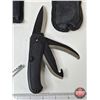 Image 2 : (2) Multi-Tools & (1) Folding Hunting Knife : c/w Belt Pouches