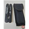 Image 6 : (2) Multi-Tools & (1) Folding Hunting Knife : c/w Belt Pouches