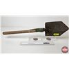Image 1 : Folding Entrenching Shovel : Wooden Handle
