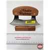 Image 1 : Alaska Highway Ulu Knife : c/w Wooden Stand