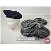 Image 1 : (5) Berets : (4) Black & (1) Navy Blue