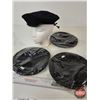 Image 6 : (5) Berets : (4) Black & (1) Navy Blue