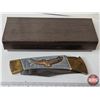 Image 9 : 2 Folding Knives : Swiss Army & Eagle Design : c/w Pouch & Box
