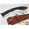 Image 2 : Kukri Knife : c/w Leather Sheath
