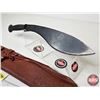 Image 3 : Kukri Knife : c/w Leather Sheath