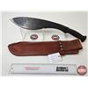 Image 4 : Kukri Knife : c/w Leather Sheath