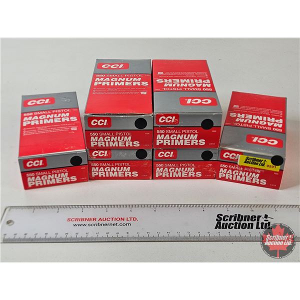 CCI No. 550 Small Pistol Magnum Primers (5600 Count)