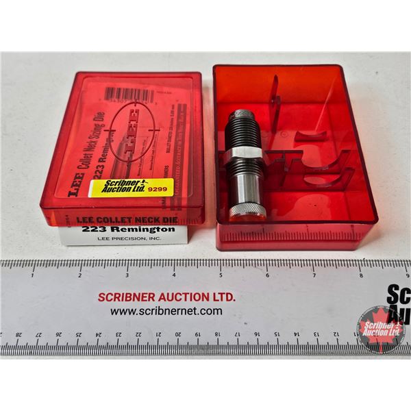 Lee .223 Remington Collet Neck Sizing Die : c/w Case
