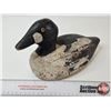 Image 1 : Wooden Duck Decoy (Consignor Tag: Goldeneye / Whistler Drake Working Decoy : 1950s)