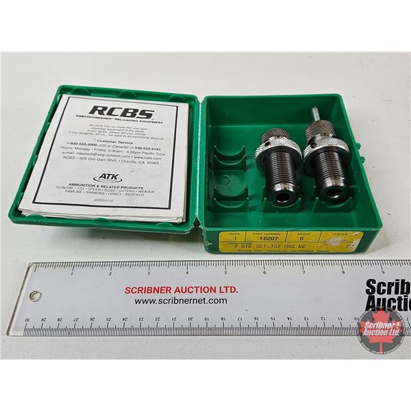 RCBS .357 Magnum Reloading Dies : (2) Dies : c/w Case