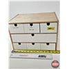 Image 12 : 7-Drawer Wooden Cabinet : c/w Bore Cleaning Supplies & Scope Mounts