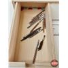Image 8 : 7-Drawer Wooden Cabinet : c/w Bore Cleaning Supplies & Scope Mounts