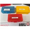 Image 10 : (14) MTM Plastic Ammunition Storage Boxes : Assorted Pistol Sizes