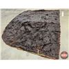 Image 2 : Fur Hide Lap Robe : Felt Trim : Approximately 76 x 65 Inches