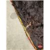Image 3 : Fur Hide Lap Robe : Felt Trim : Approximately 76 x 65 Inches