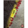 Image 9 : Fur Hide Lap Robe : Felt Trim : Approximately 76 x 65 Inches
