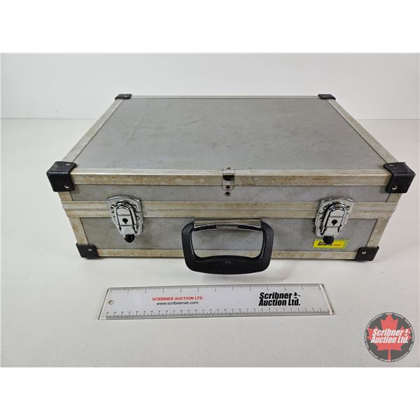Hard Pistol / Accessory Case : Silver : Foam Lined