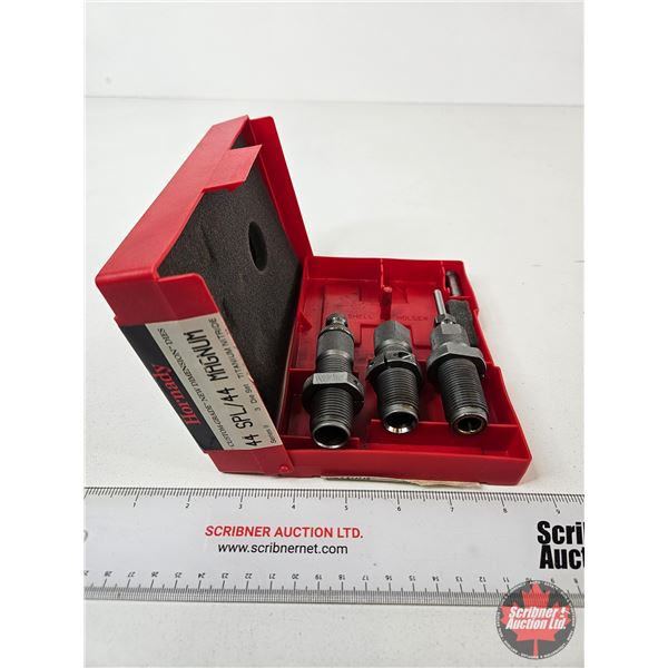Hornady .44 Special / .44 Magnum : Titanium Nitride 3-Die Set : c/w Case