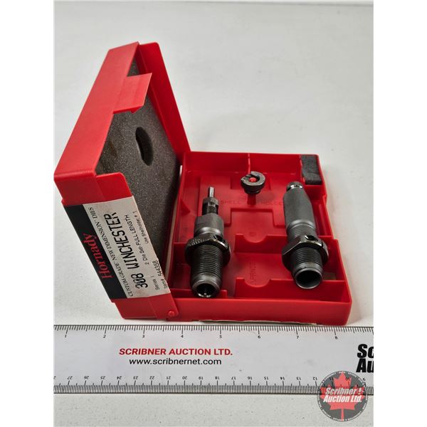 Hornady .308 Winchester : Full Length 2-Die Set : c/w Shellholder & Case