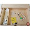 Image 3 : 5-Drawer Wooden Cabinet : c/w Gun Cleaning Supplies : Small Tools & Parts