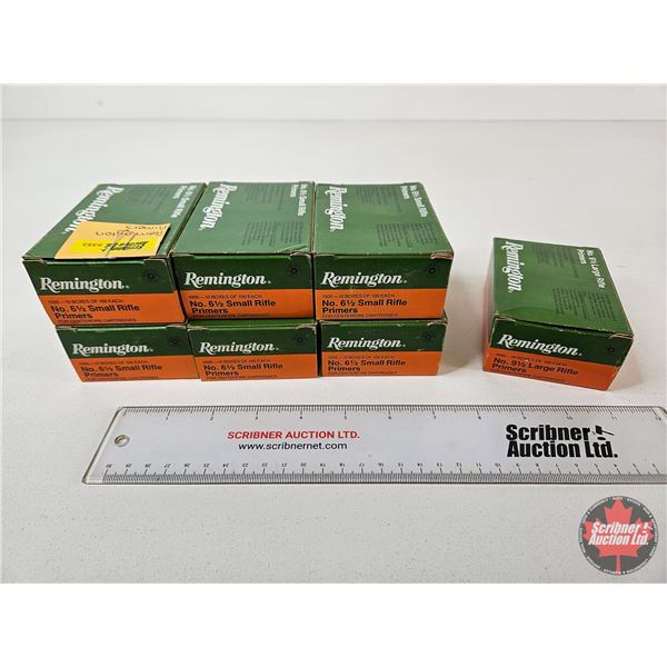 Rifle Primers : Remington No. 6½ & No. 9½ : C-I-L No. 8½