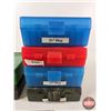 Image 2 : (9) MTM Plastic Ammunition Storage Boxes : Assorted Pistol Sizes