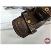 Image 8 : Brown Leather Western Holster & Cartridge Belt : Basketweave Pattern : .22 Cal