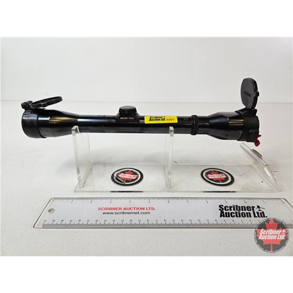 Weaver K4-W Micro-Trac Rifle Scope : c/w Flip-Up Lens Covers