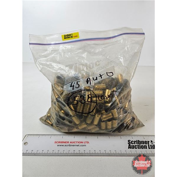 Empty Brass : .45 Auto : 588 Count