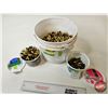 Image 1 : Empty Brass : 9mm Luger : 1,737 Count : c/w Pail & Tubs