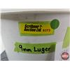 Image 8 : Empty Brass : 9mm Luger : 1,737 Count : c/w Pail & Tubs