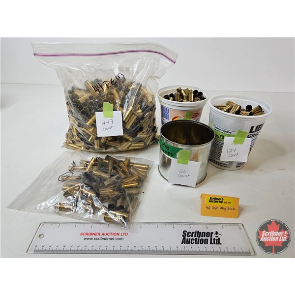 Empty Brass : .44 Rem Magnum : 776 Count : c/w Storage Containers
