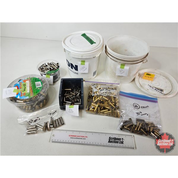 Empty Brass : .357 Magnum : 1,890 Count : c/w Storage Containers